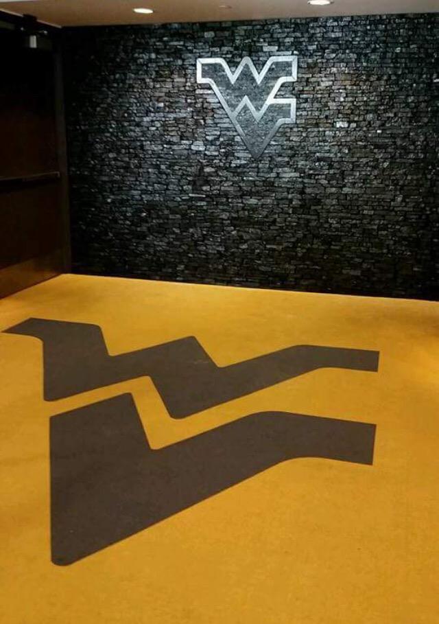 WVUfootball's tweet photo. New addition to the locker room ready to go for camp next week #HailWV #WVU #LetsGo http://t.co/Cr2B2xLWGO