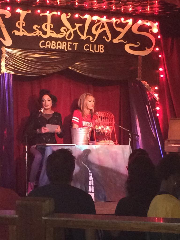 In #NOLA at <a href="/AllwaysCabaret/">Allways Cabaret Club</a> w/ stunning father &amp; biological son slash mommy/daughter nailing it! #travel #dragbingo