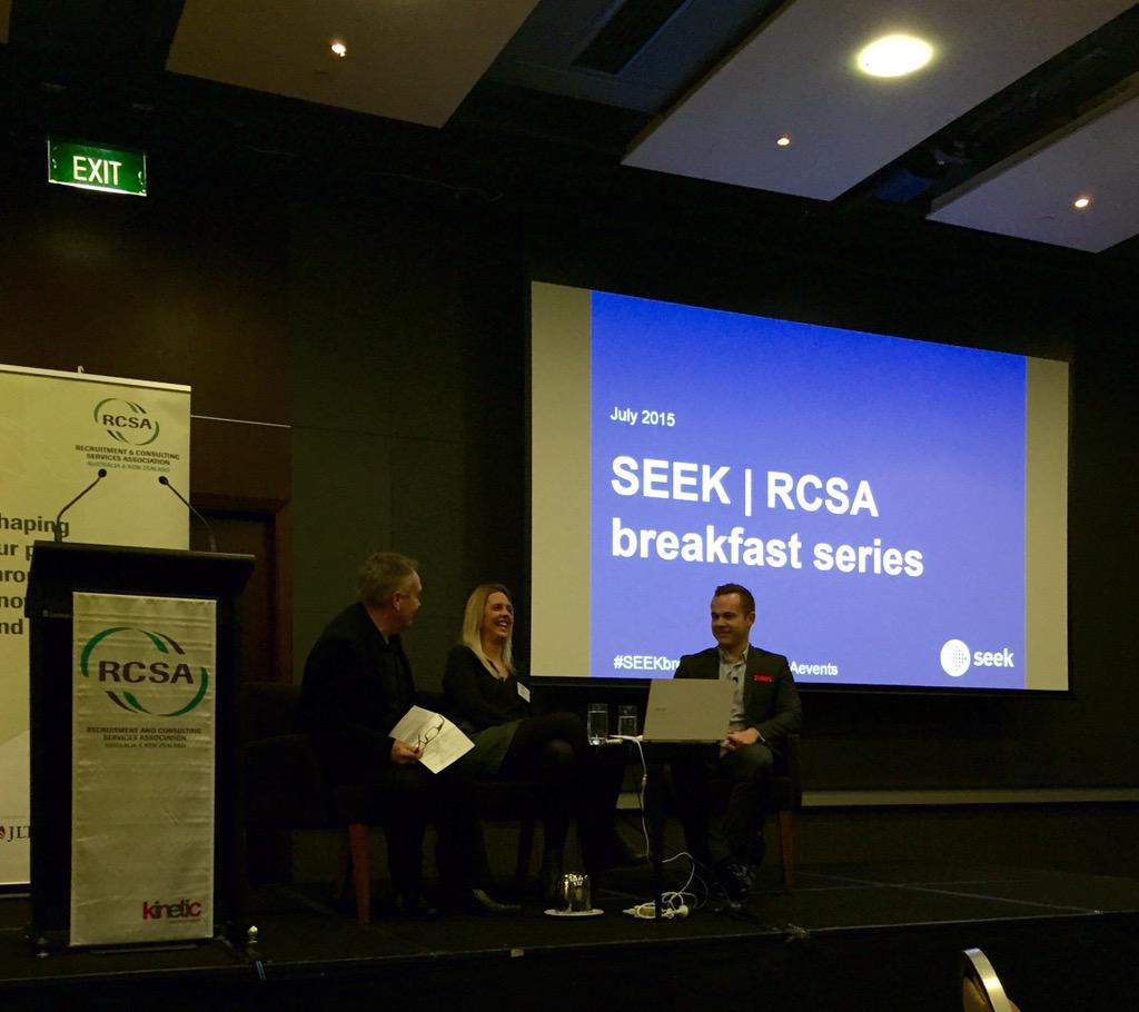fiharland's tweet photo. Seek Breakfast series #SEEKBreakfast @RCSAevents @seekjobs #Auckland http://t.co/JATA3D9mns
