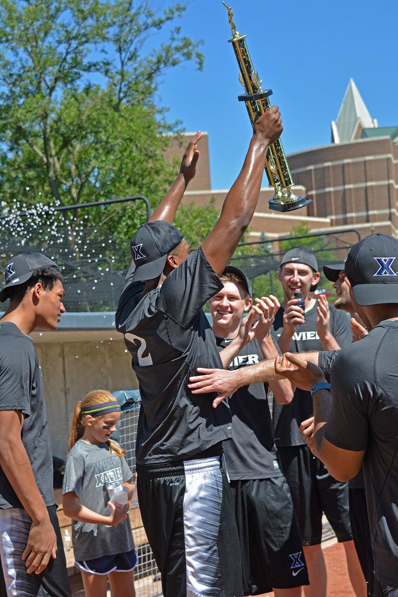 XavierMBB's tweet photo. #TeamFarr is your 2015 #XavierWorldSeries champion! Thanks to everyone who came out to Hayden Field today. #LetsGoX http://t.co/n3Y9CRBO8x