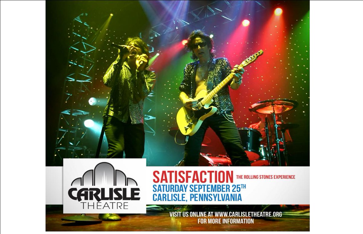 CarlisleTheatre's tweet photo. Get ready for an unforgettable Rolling Stones experience this September! http://t.co/2qkSZdQj6z http://t.co/c2yBjOUaKt