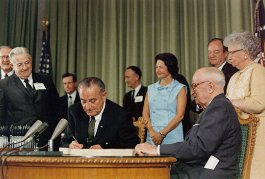 CatoInstitute's tweet photo. Medicaid &amp; Medicare turn 50 today. Here's why they're a detriment to individual liberty: http://t.co/dqAxbqca7d http://t.co/t8wUGMrAD6