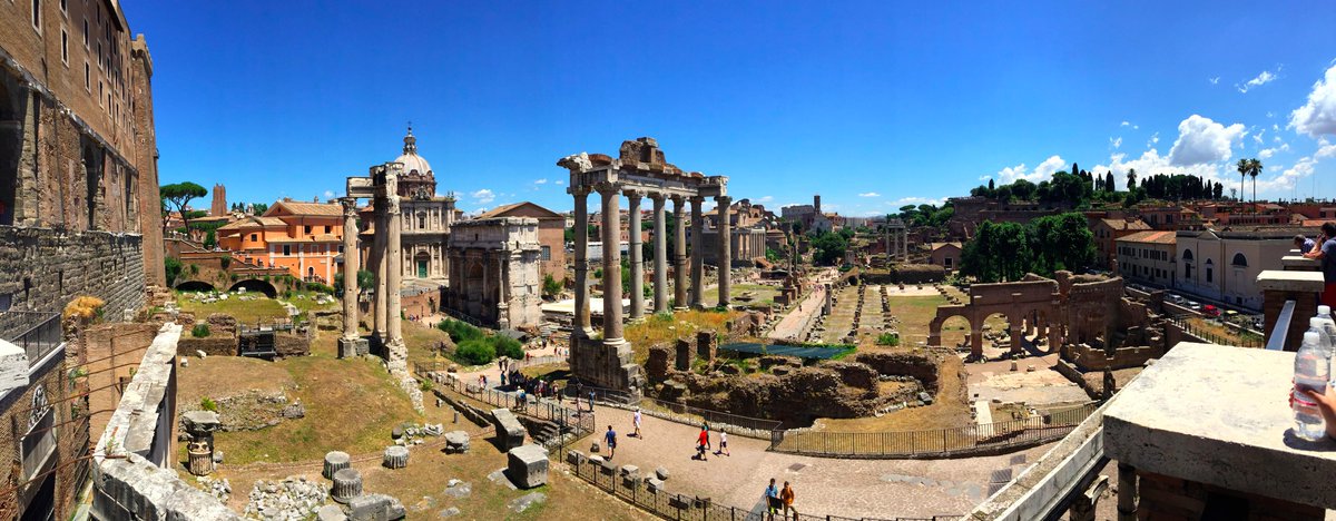 KODAKPIXPRO's tweet photo. When in #Rome! Amazing #panoramic photo of the #RomanForums! Taken with the #AstroZoom AZ521 http://t.co/2iuCxlmoMP