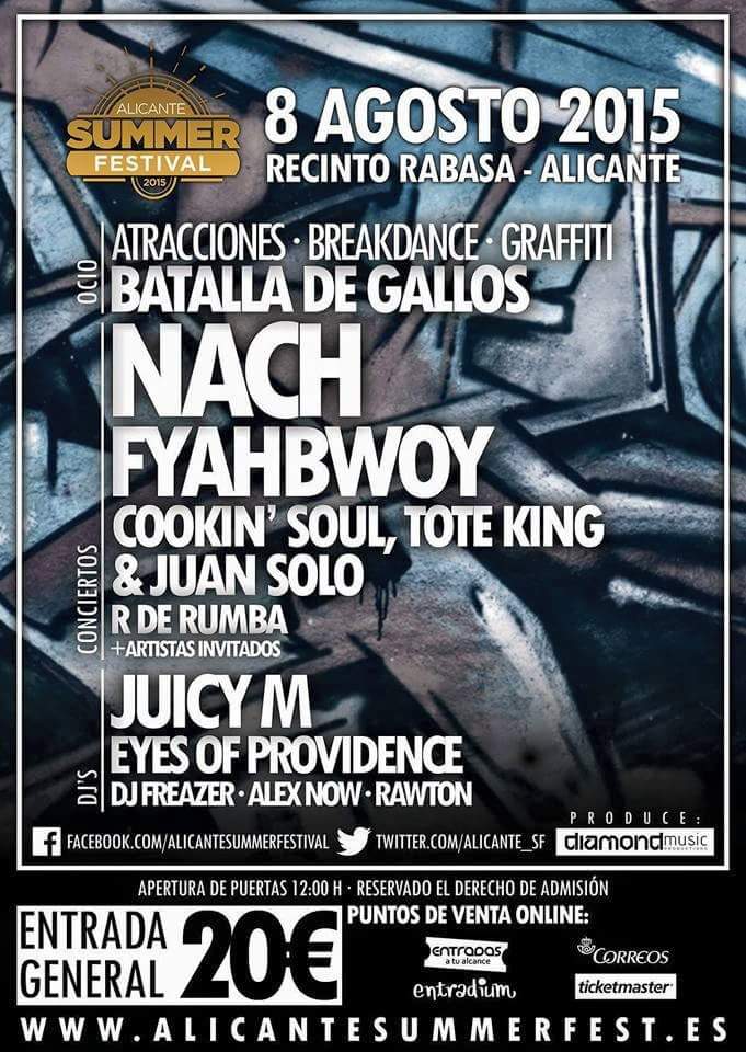 FiestasUa's tweet photo. SORTEO DE 2 ENTRADAS!
Para el #AlicanteSummerFestival!
@Alicante_SF 

Haz RT para participar!! http://t.co/X1lpD6ggyY