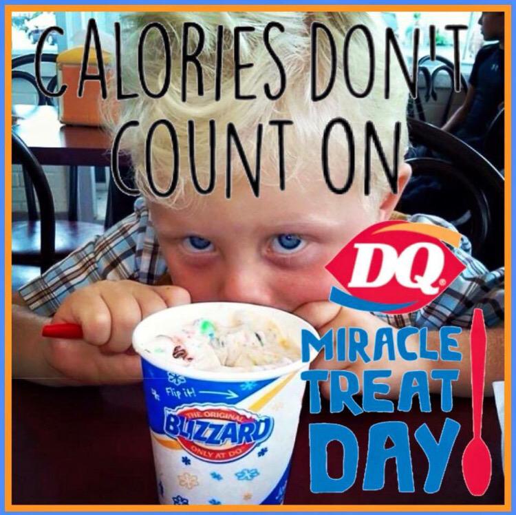 dm_bgsu's tweet photo. Go get some DQ ice cream today in support of @CMNHospitals #MiracleTreatDay http://t.co/JQuQw3fKGp