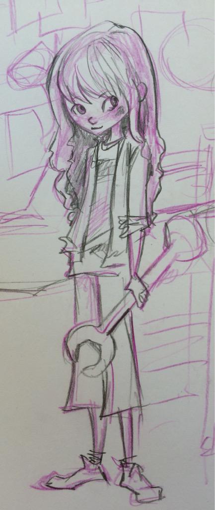 A sketch of a character I'm working on ;)