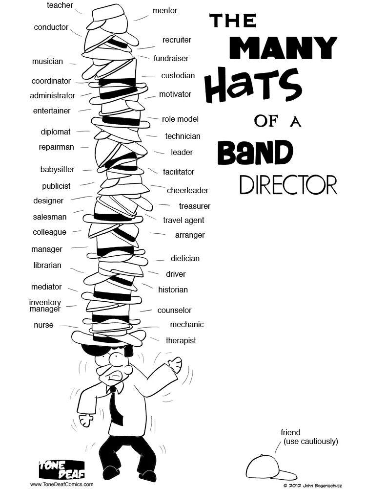 And choir director, too! Except the friend hat. Luckily, I'm able to wear it most of the time. #joinachoir