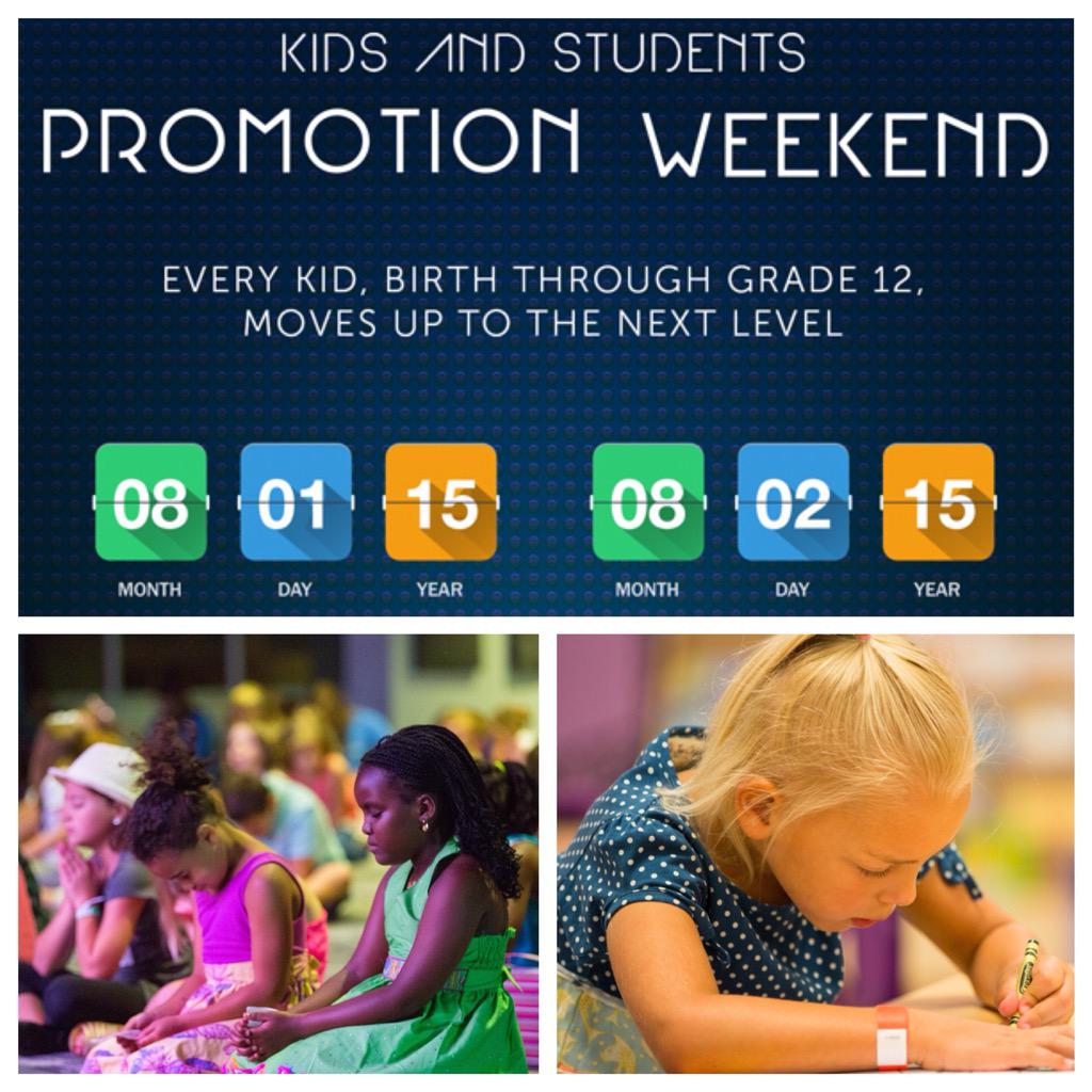 TradersPointCC's tweet photo. TPCC families, a reminder this weekend all kids &amp; students will move up to the next grade in our age level ministries http://t.co/Sl4r1rvP0i