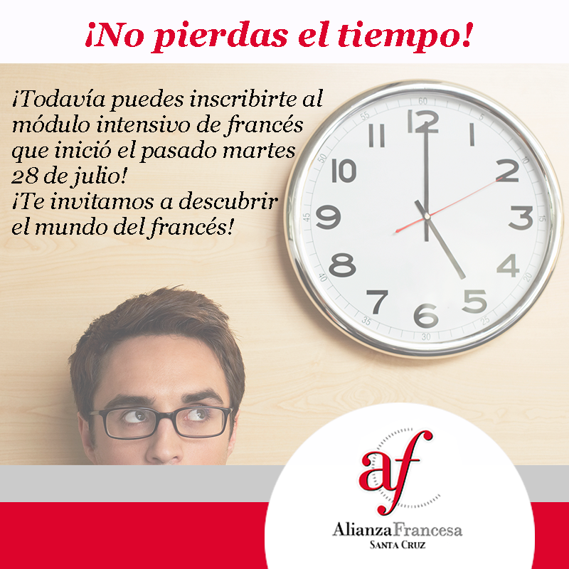 ¡No esperes más e inscríbete a nuestro módulo intensivo! <a href="/AlianzaFRscz/">Alianza Francesa SCZ</a>  #aprendefrancés