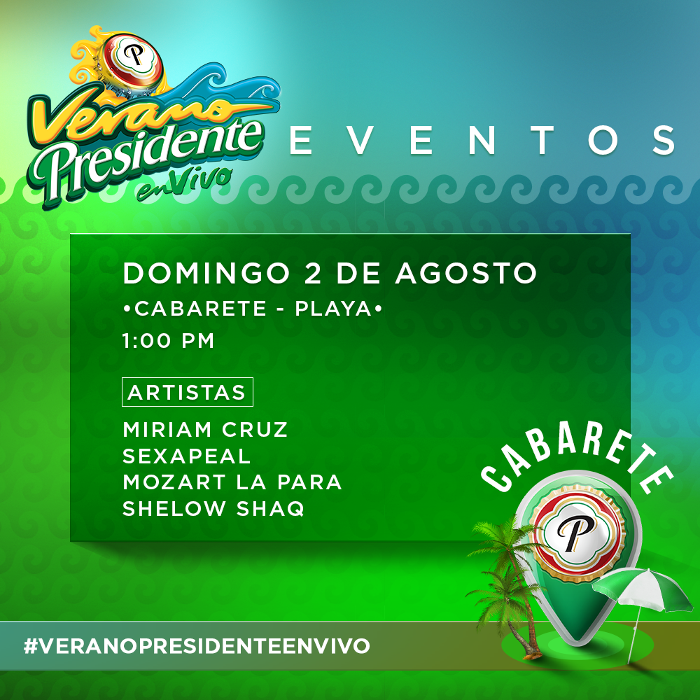 CervPresidente's tweet photo. ¿Estás listo para ser el corista más activo del #VeranoPresidenteEnVivo? http://t.co/jIhrnVqSPp
