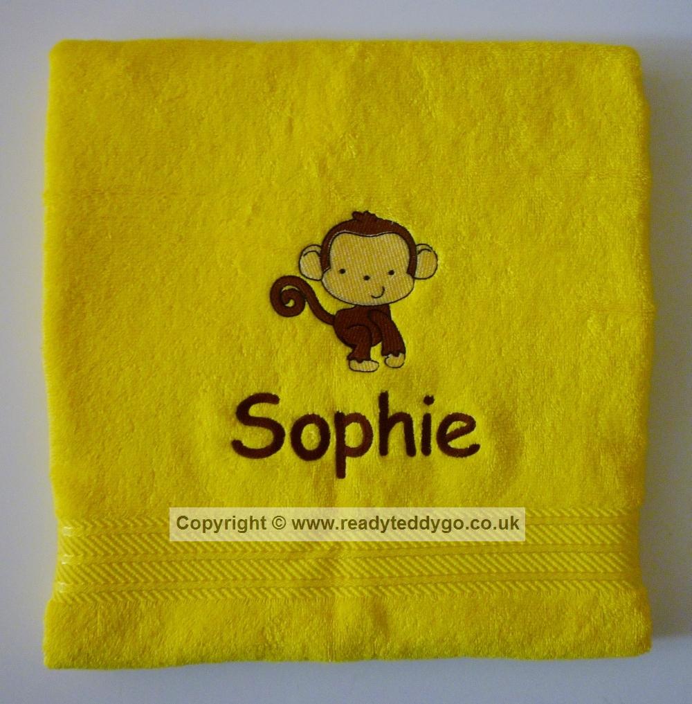 What do you think of our personalised embroidered bath towels? #personalisedbathtowels #kidsgifts