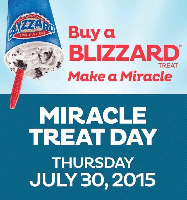 sanderkraut's tweet photo. Stop in at any #DairyQueen #Spokane buy a #blizzard support  #MiracleTreatDay http://t.co/5BOHSVDYjh