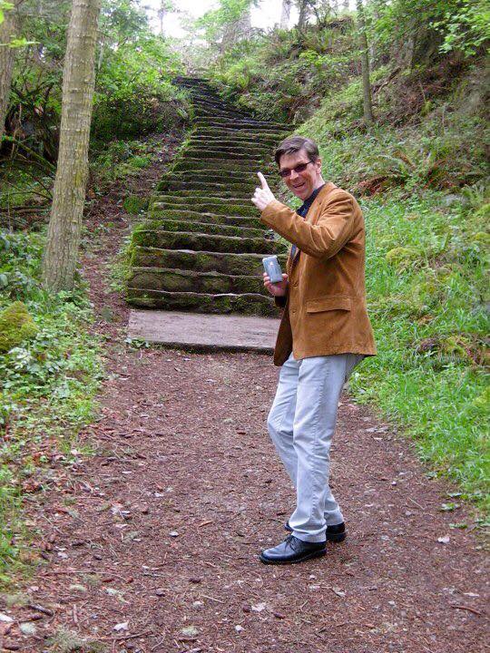 #TBT Patrick on tour with @theatrerusticle in 2010 on Salt Spring Island