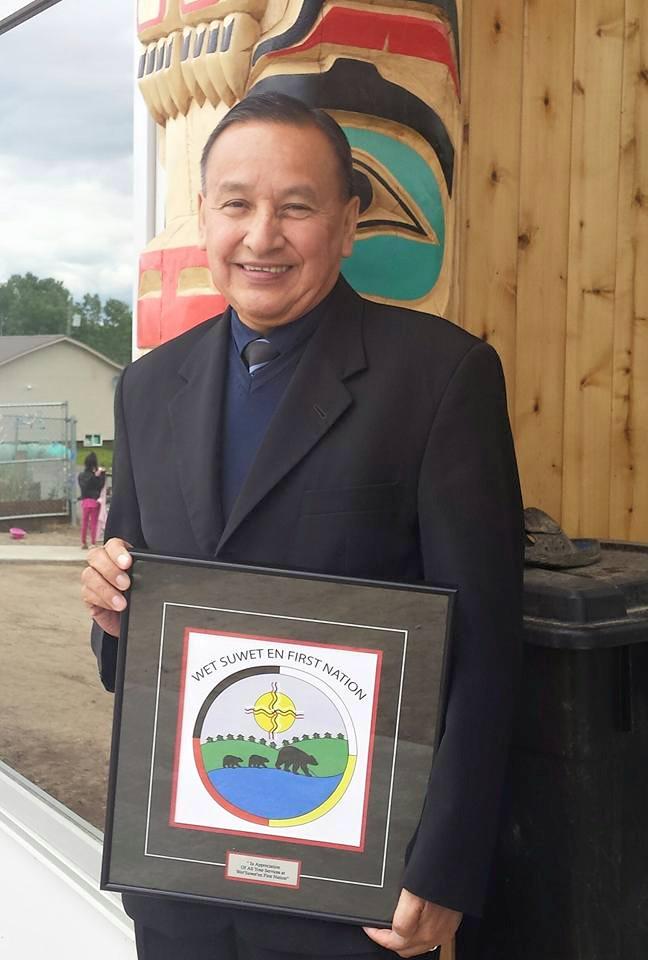YDEDLP's tweet photo. Grand Chief Stewart Phillip #UBCIC dropped by WFN @wetsuweten and Yinka Dene Economic Development AGM yesterday http://t.co/GyfMyWZfVU