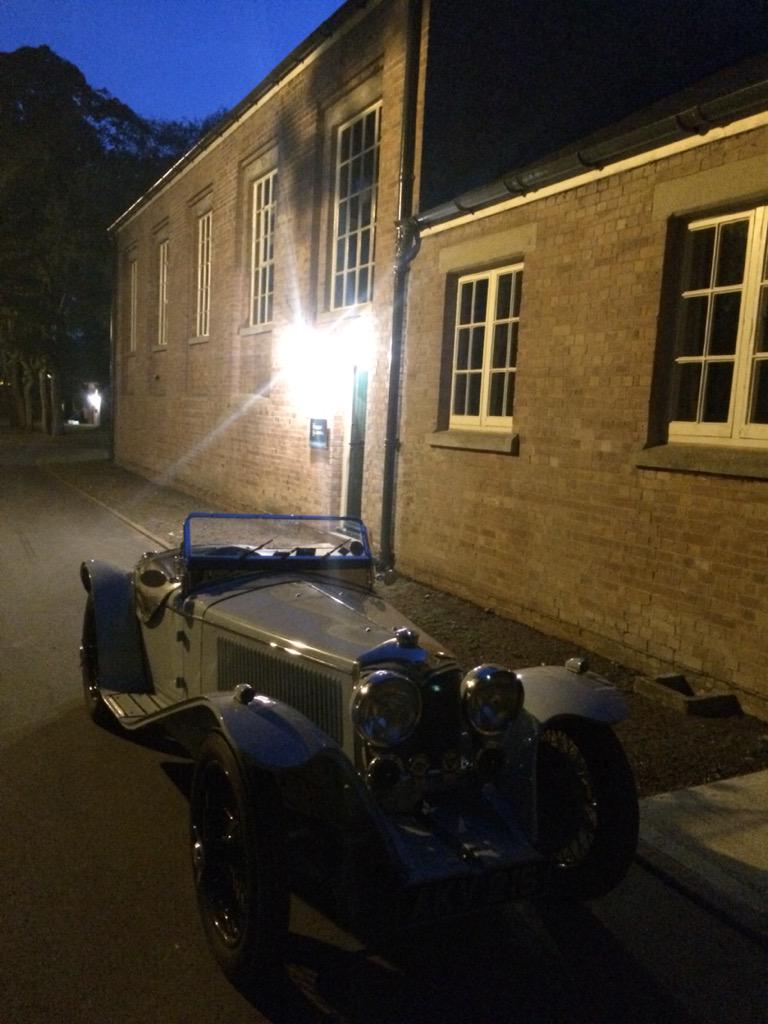BHRileys's tweet photo. #RileyImp a late night visitor... @RobertGloverLtd @BHRileys @VintageCarClub @PaulGarlick @BOC_Prescott @LenosGarage http://t.co/1wUebivpaY