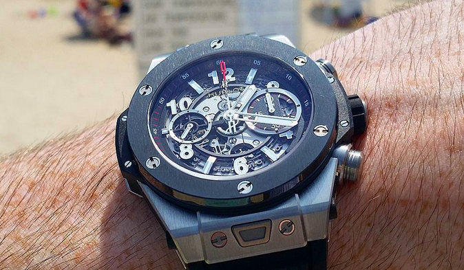 elevenjames's tweet photo. #WatchOTD 45mm @Hublot Big Bang Unico Titanium http://t.co/MYPsZvT29g #luxury #watches http://t.co/px6r9hTxty