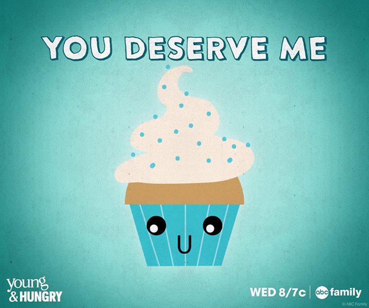 FreeformTV's tweet image. After a rough week? You totally do! #YoungandHungry