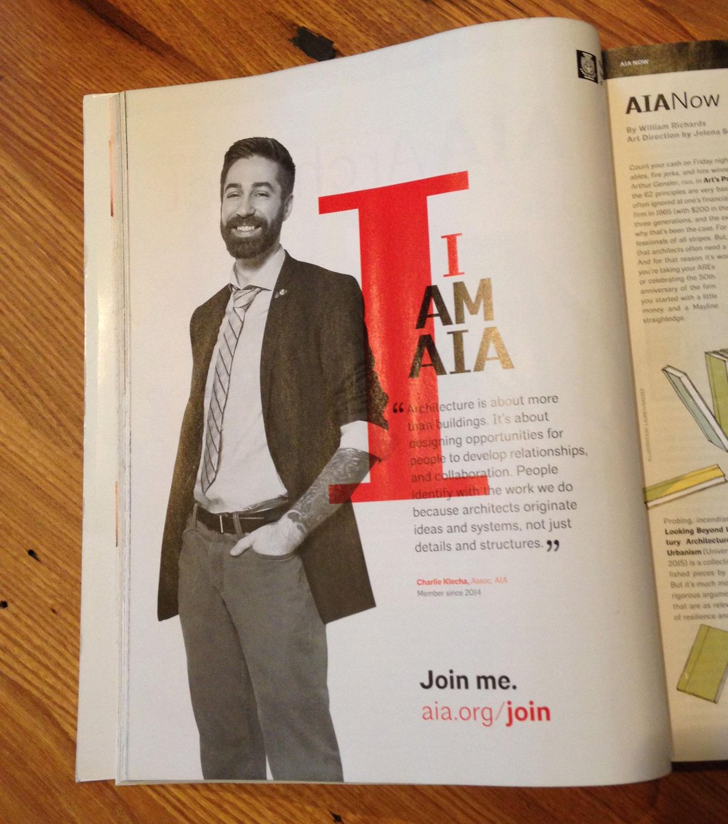 FieldNotesDialg's tweet image. Field Notes year one: Charlie Klecha! Now in Architect Magazine. @charliechuck