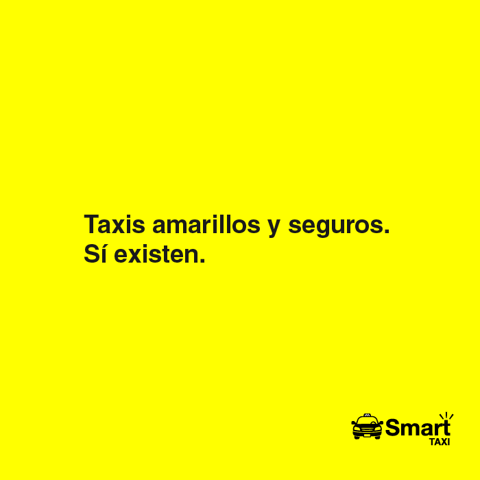 Taxis amarillos y seguros. #SiExisten.
