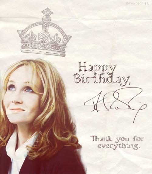 Hogwartssite's tweet image. La creadora de la saga de Harry Potter cumple hoy 50 años. Gracias por llenarnos de magia. #HappyBirthdayJKRowling