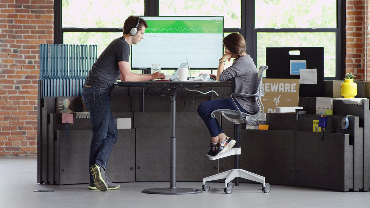 HermanMiller's tweet image. Set up. Move. Repeat. See how @Wistia is using #Metaform to shape and re-shape its workplace. ow.ly/QivwL