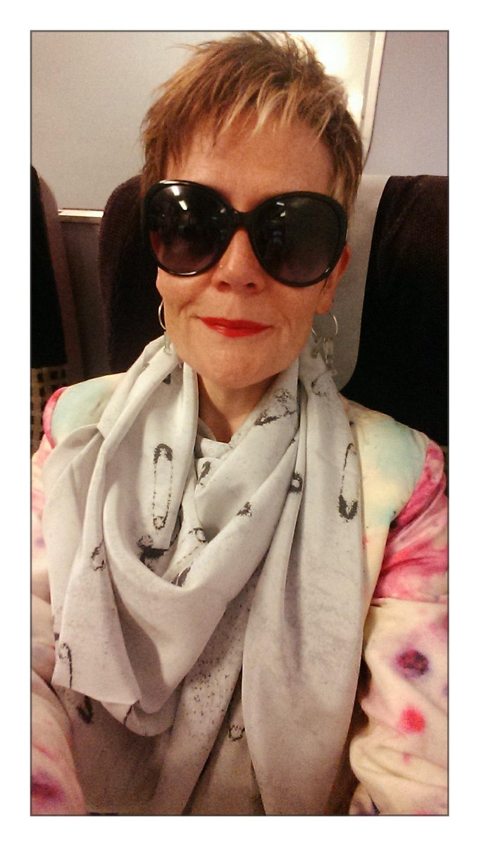 SeymourRoots's tweet photo. @AgeofRScarves #MonochromePinsScarf most defy goes with @Info_Darlington #IrisPrint jacket :-) http://t.co/jQm4UslJoF