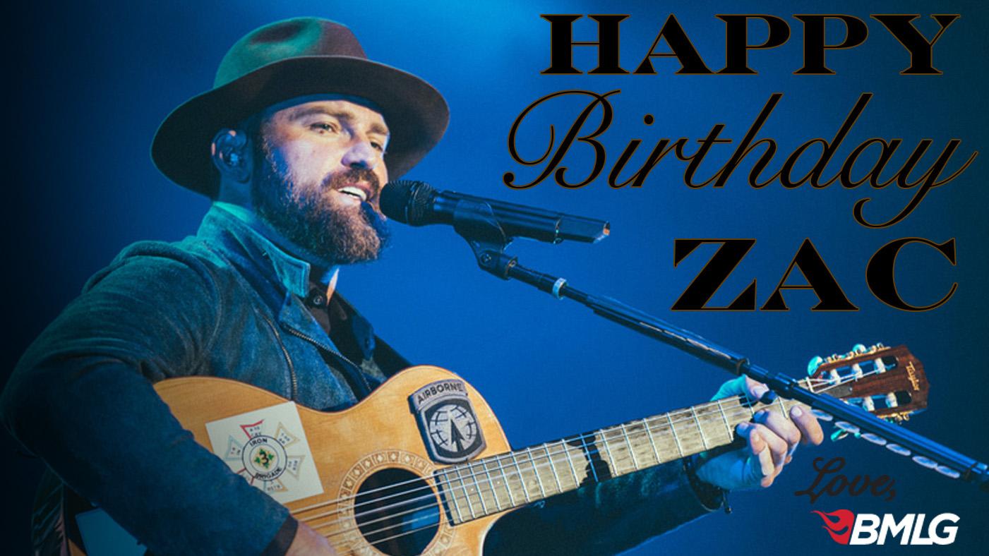 We are wishing a very Happy Birthday to Zac Brown of the today! 