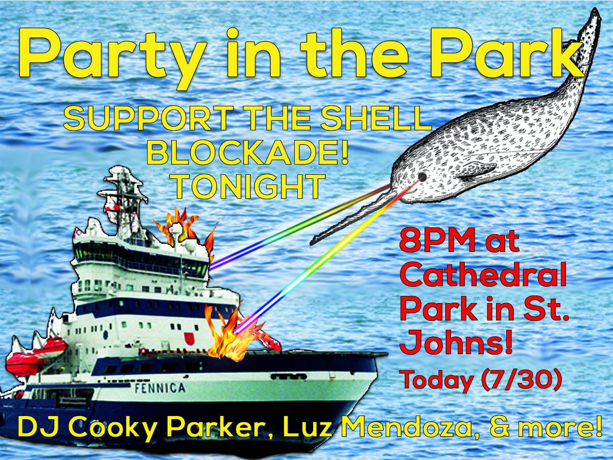 kycpdx's tweet photo. #shellno party – tonight!! http://t.co/q25xqAq2Vx