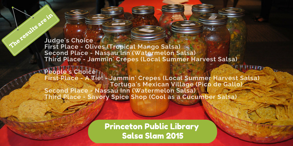PrincetonOnline's tweet photo. Official results from #SalsaSlam So many great salsas. Congrats to @olivesprinceton @JamminCrepes & @TortugasMexican http://t.co/pK3bcCsnaP