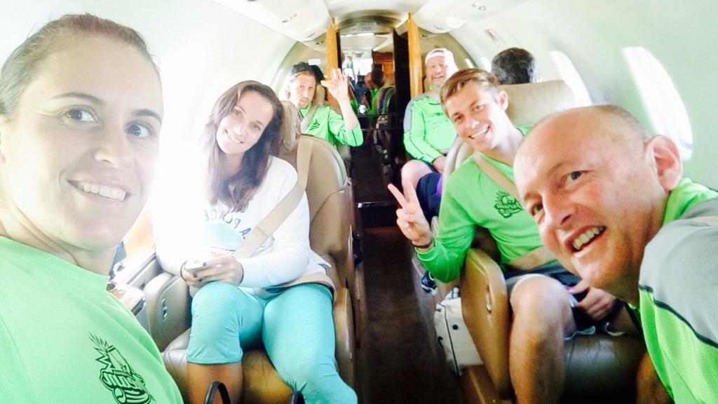 Dream Team en route to Austin for the playoffs!!