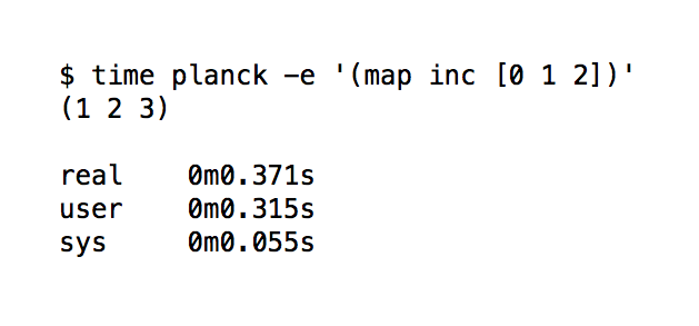 mfikes's tweet photo. Oh hells yes!

Never seen ClojureScript start that fast before.

https://t.co/SXcDMY1UdX http://t.co/LNsjdOABys