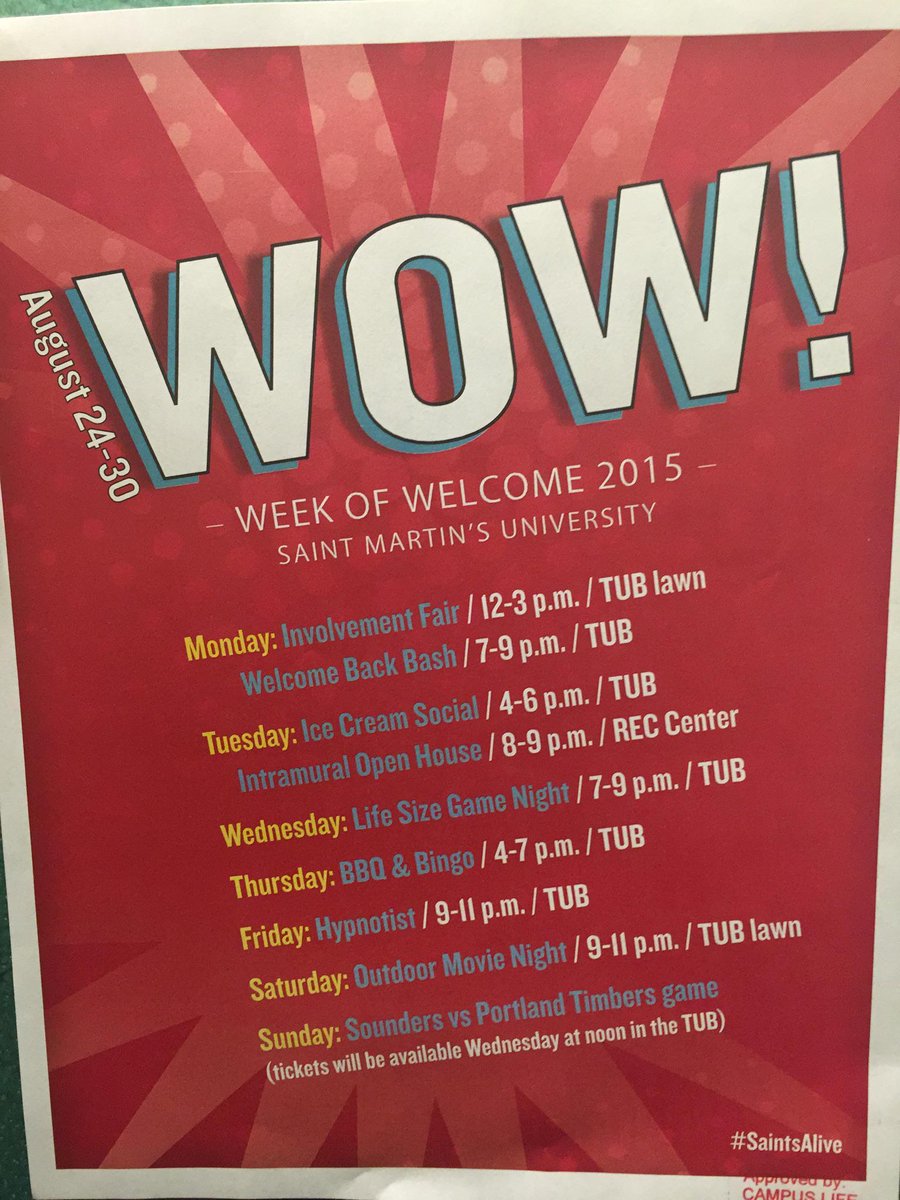 connectsmu's tweet photo. RT @SarahSalSMU: T-minus 24 days! Here's what @Saints_ResLife has for welcome week! #SMUFutureSaint @SMUNews @GoToSMU http://t.co/N0YfEidhG4