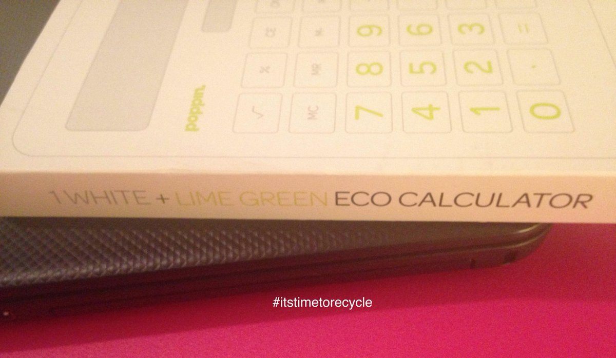 itstime2recycle's tweet photo. This #calculator is made from #biodegradable #corn #plastic. A great product from @poppin. #itstimetorecycle #poppin http://t.co/dH6pr60rXv