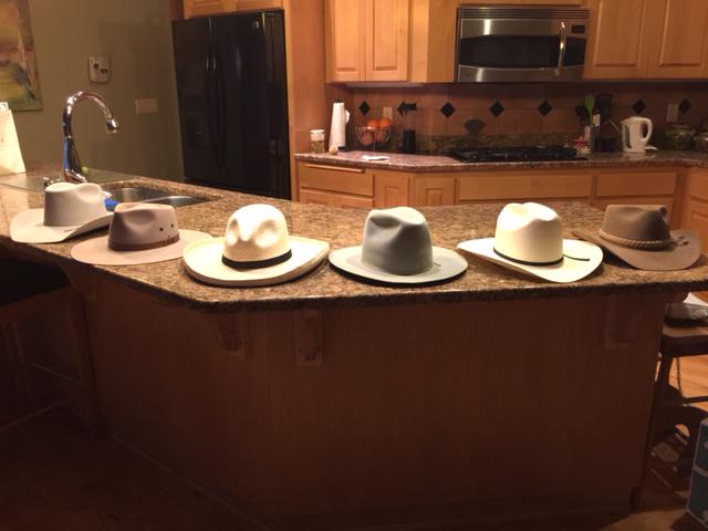 ROCOWinery's tweet photo. @ROCOWinery Rollin Soles goes shopping for a new #cowboy hat... and can't pick just one #Stetson #CowboyPhilosopher http://t.co/WqBrM6lqvB