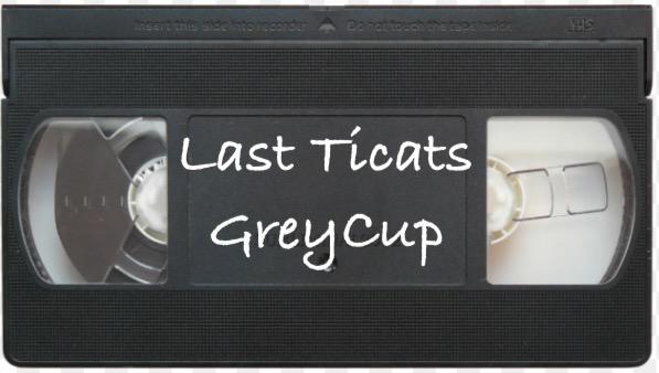 Garage16ca's tweet photo. #LastTicatsGreyCup @TorontoArgos @CFL anyone have this tape? http://t.co/2K8adQP8Wj