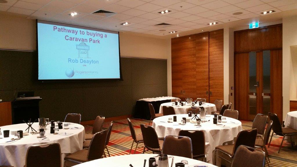 A great seminar at the <a href="/theracv/">Tester</a> Club last week, a great platform for buying a caravan park #caravanparkaccountants