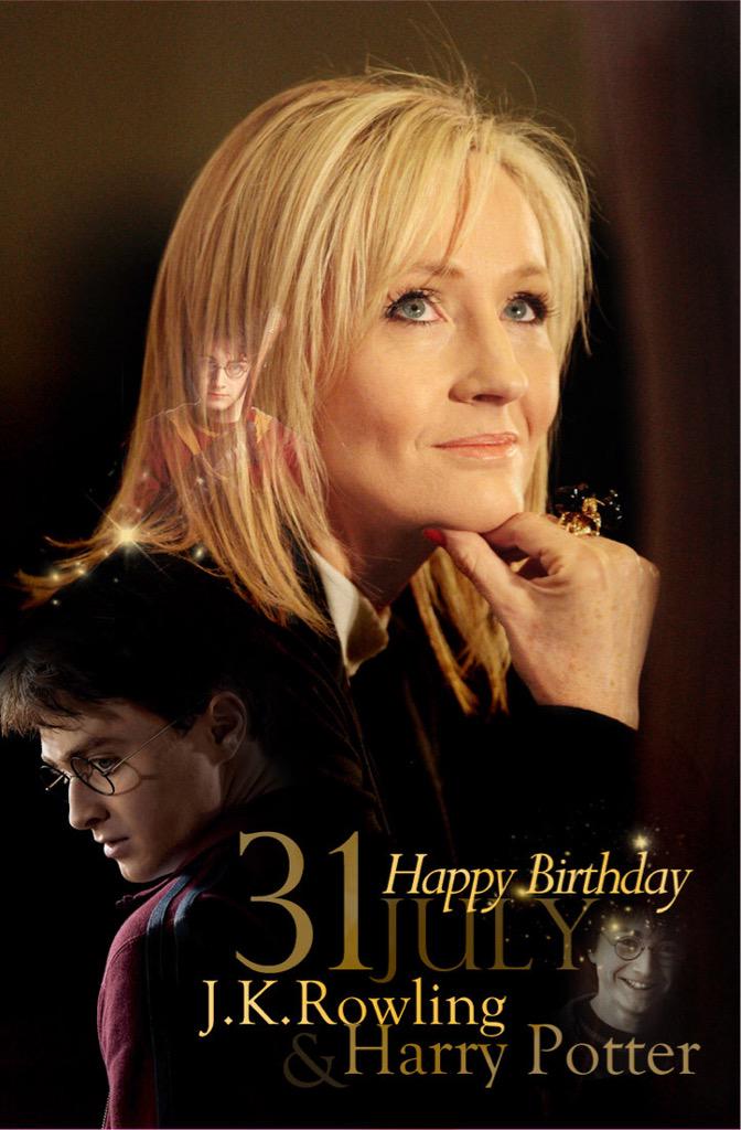 I would like to wish the one and only, beautiful and talented, J.K. Rowling, a very happy Birthday! 