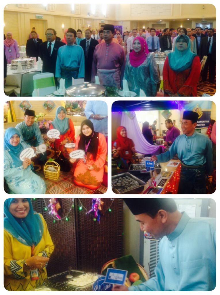 MOTMalaysia's tweet photo. @KSU_MOT bersama-sama dengan warga kementerian, jabatan &amp; agensi dalam Majlis Rumah Terbuka Hari Raya #MOT http://t.co/p9dxtwiVyO