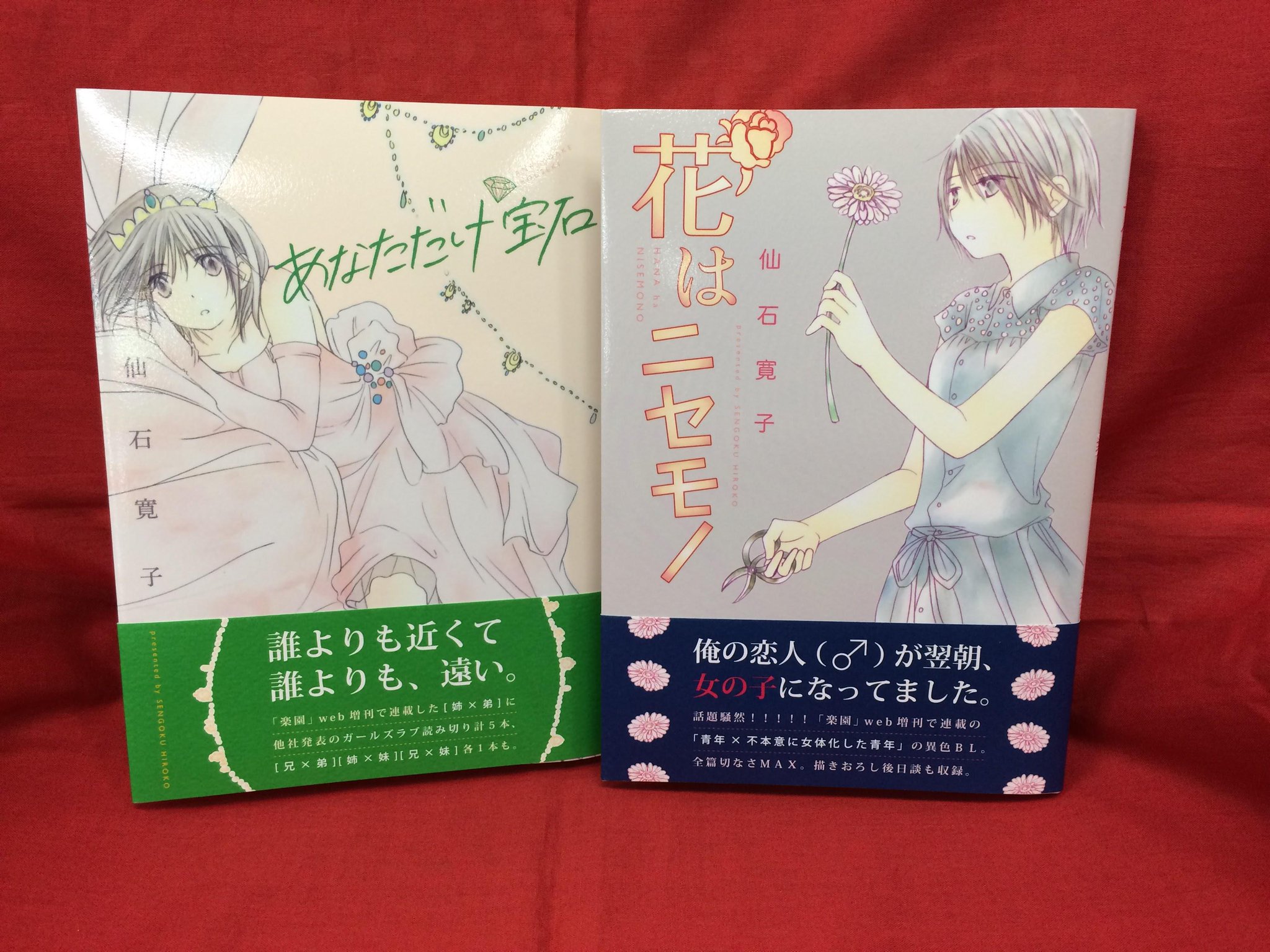 白泉社 楽園コミックス 仙石寛子のコミックス あなただけ宝石 花はニセモノ 本日２冊同時発売 目印はこの表紙 Http T Co Gkjjk6we93 Http T Co 3svwtb6kep