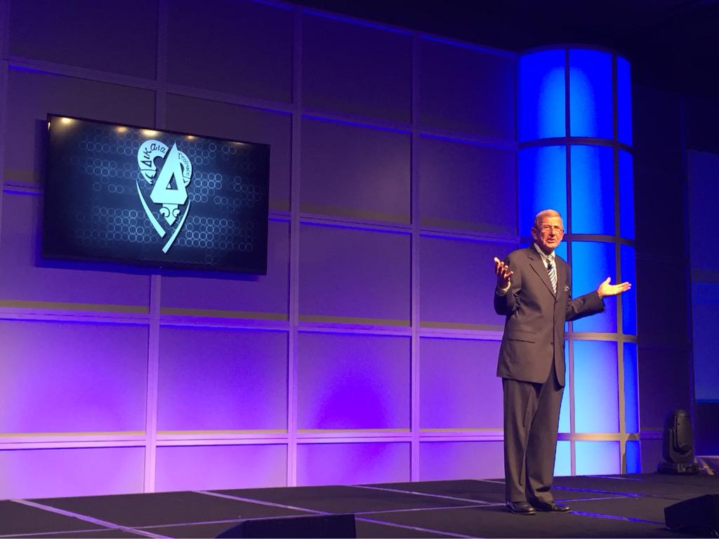 deltaupsilon's tweet photo. We are excited to welcome @ESPNDrLou to our #DULI15 stage! http://t.co/2UOsfHvike