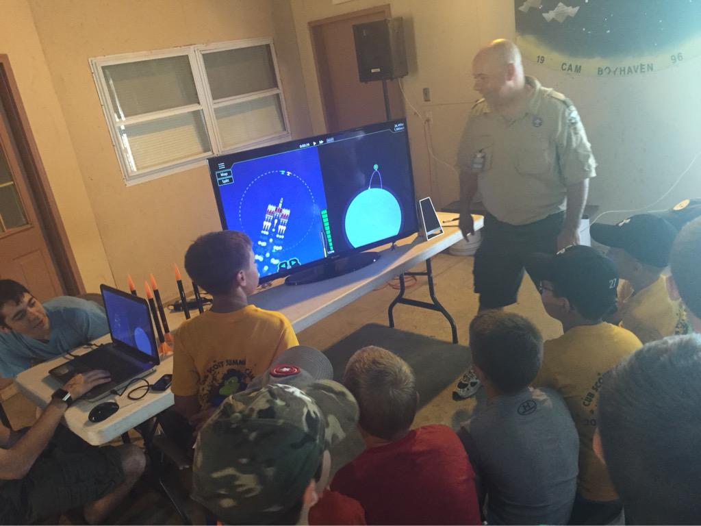 boyhaven_camp's tweet photo. Today was rocketry day during #STEM week at camp! Totally awesome! #cubscouts #trcscouting #BuildAnAdventure http://t.co/vrRX8f2lRU