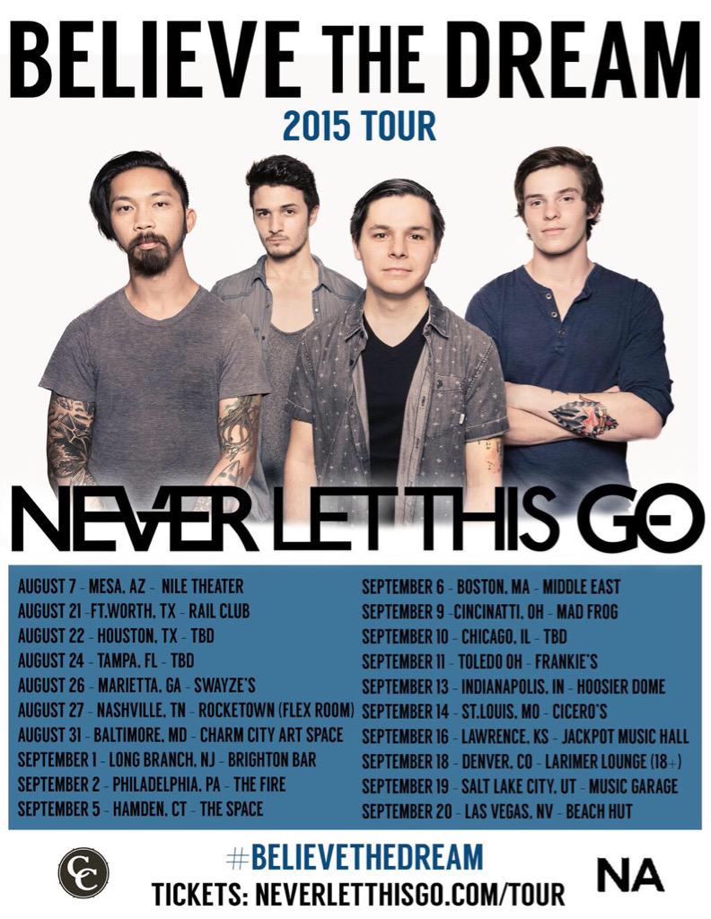 NLTGaz's tweet photo. We are proud to announce the #BelievetheDream US Tour! Which date will YOU be at?!

http://t.co/UsuEa5jDyg http://t.co/xQWhlxrzps