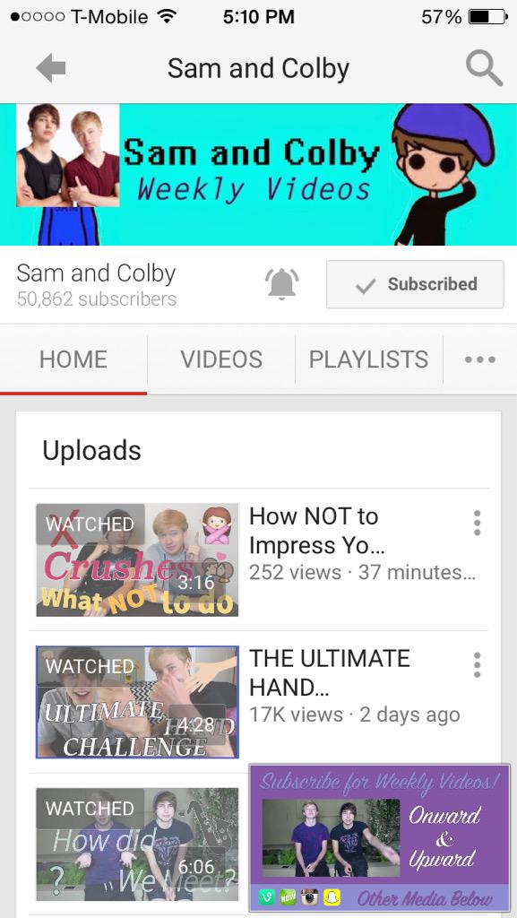 EspinonsasBabe's tweet photo. #SamandColbySpree love you 😘subscribe to their channel for weekly videos @itscolbybrock @SamGolbachh @SamandColby http://t.co/t7UOhAFYcz