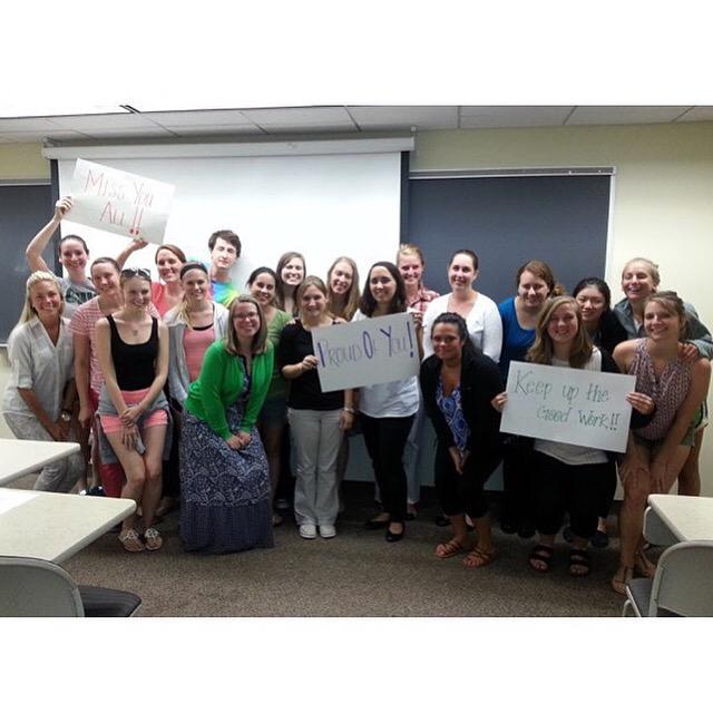 OHIO_HSLS's tweet photo. SLP students showing support for classmates in Botswana! #keepupthegoodwork #missyou #OUBotswana @OhioUinBOTSWANA http://t.co/hXEubAfG6B