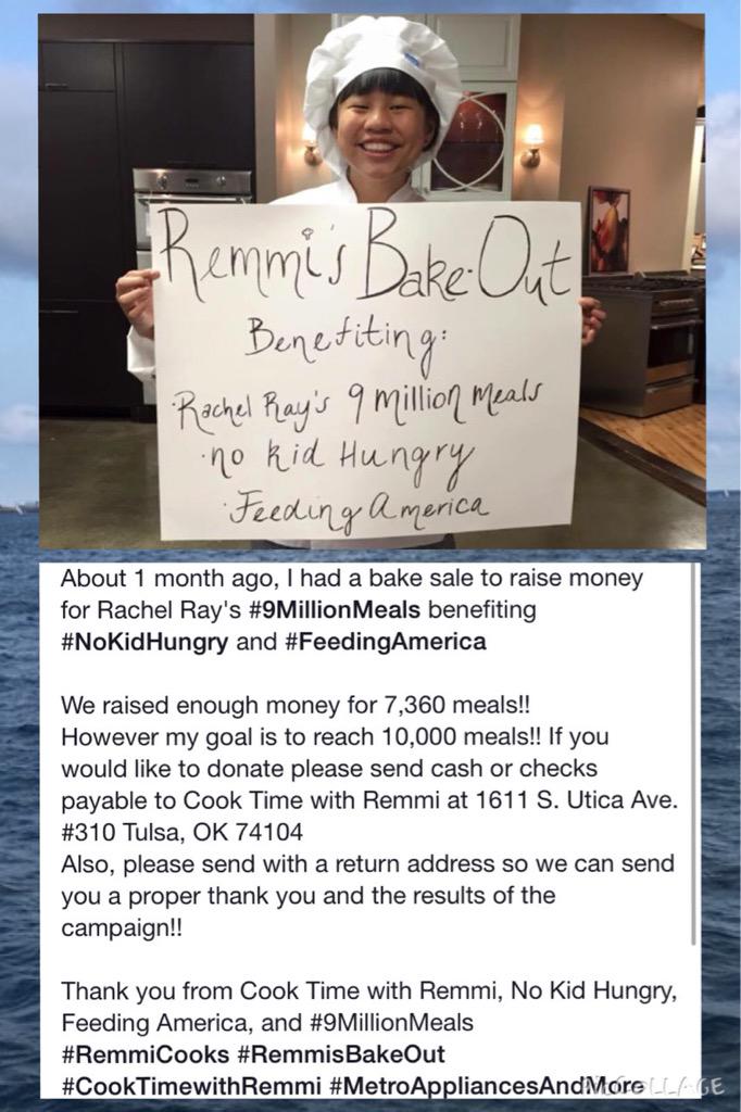 CookTimeRemmi's tweet image. #RemmiCooks #CookTimeWithRemmi #NoKidHungry #FeedingAmerica #MetroAppliancesAndMore #9MillionMeals