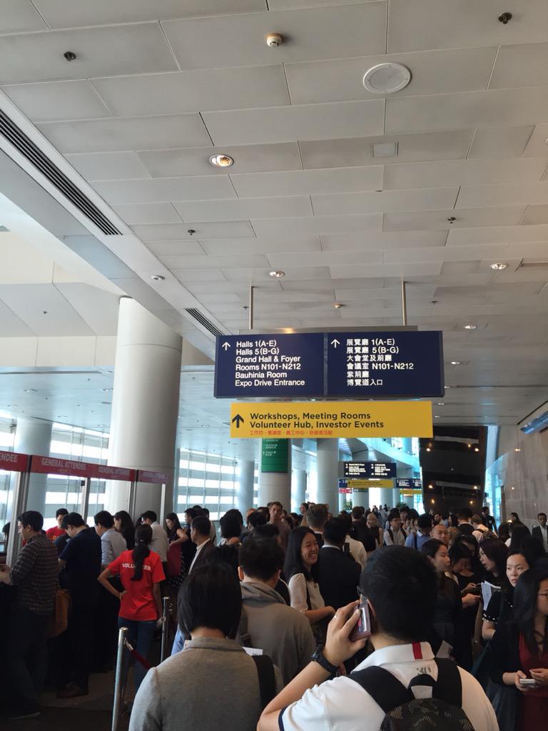 _yippeeapp's tweet photo. Look at the amount of turnouts at #RISEConf!! So excited for these two days and do visit us at E146-1 tmrw! #yippee http://t.co/chteyFYpjH