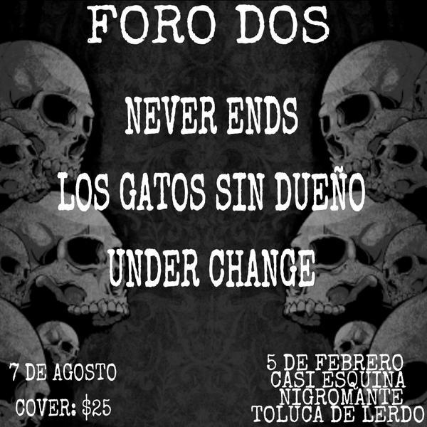 UnderChange's tweet photo. Nos vemos el 7 de Agosto en @Foro2Mx !!! #RockAlternativo #SinRumbo #ConsumeLocal http://t.co/erl2SLHWIe