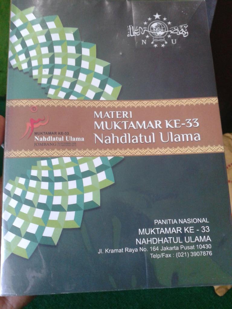 Materi Muktamar sudah tercetak rapi dalam bentuk buku setebal 276 hlm dan siap dibagi ke muktamirin. #Muktamar33NU