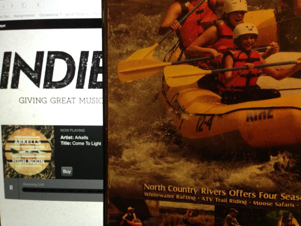 wheresfluffy28's tweet image. @arkellsmusic @Indie88Toronto thanks for representing on our rafting trip in Maine! #cometolight #canucksontheriver🎶🍁