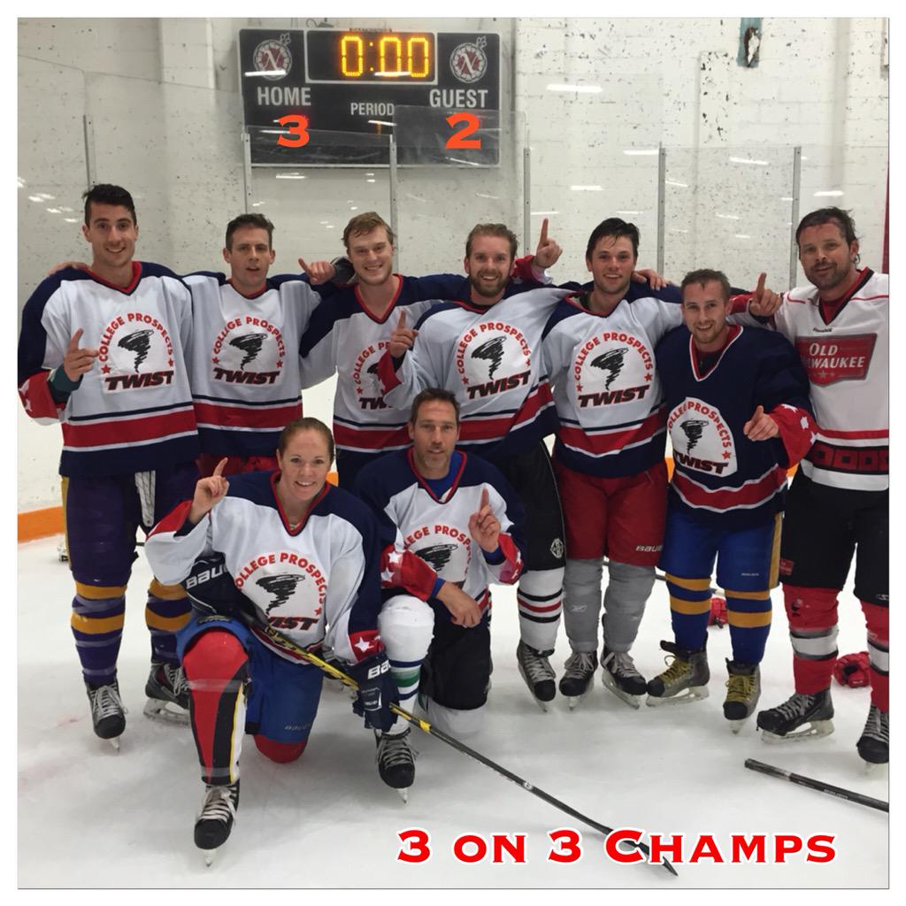 TwistSport's tweet photo. Big win for the @TwistSport Coaches in Annual 3 on 3 Tourney! #TwistHockey http://t.co/LYxkQGKocq